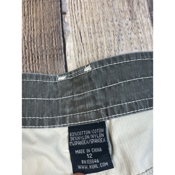 Kuhl Women 12 Crop Capri Pants Beige Hiking Climbing Lightweight Outdoor Tan - Picture 6 of 8